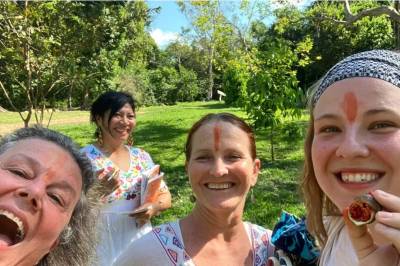 Offering Traditional Maya ceremony and experiences, Balance Point Wellness Belize, Bullet Tree Falls