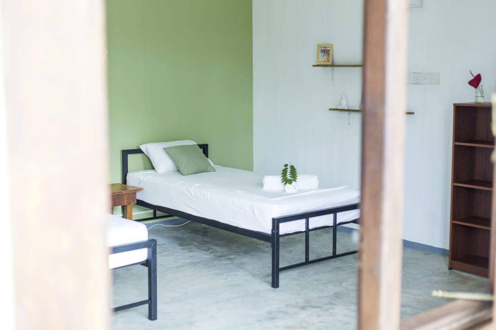 Bedroom, Green Peace Inn - Vegan Beachfront Retreat Venue, Weligama