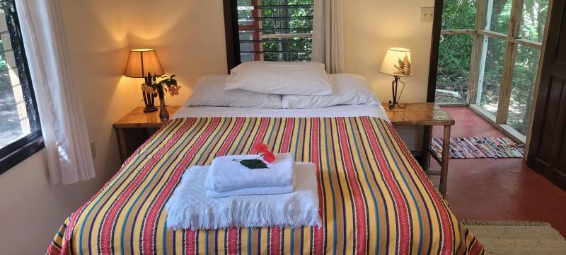 Comfortable and clean accommodations, Balance Point Wellness Belize, Bullet Tree Falls